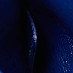 Pre Owned Dior Be Dior Mini Blue Python Top Handle Bag