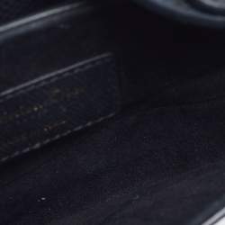 Pre Owned Dior Saddle Mini Black Leather Shoulder Bag