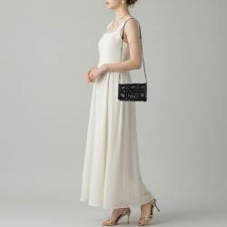 Pre Owned Dior Caro Mini Black Macrocannage Leather Bag