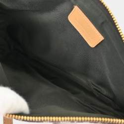 Pre Owned Dior Saddle Brown Trotter Canvas Saddle Bag