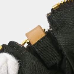 Pre Owned Dior Saddle Brown Trotter Canvas Saddle Bag