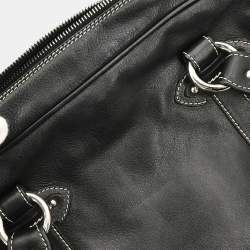 مملوكة مسبقًا Christian Dior Black CD Logos Plate Handbag