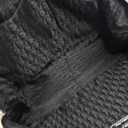 مملوكة مسبقًا Christian Dior Black CD Logos Plate Handbag