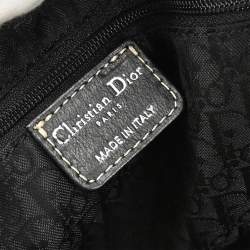 مملوكة مسبقًا Christian Dior Black CD Logos Plate Handbag