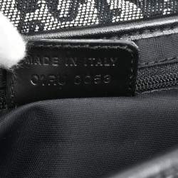 Pre Owned Dior Saddle Black Trotter Canvas Bag