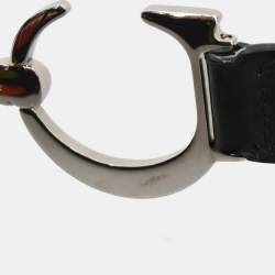 Pre Owned Dior Saddle Black Floral Leather Bag