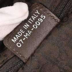 Pre Owned Dior Flight Brown Mouton Shearling Shoulder Bag