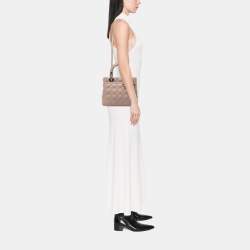 Pre Owned Dior Pink Medium Lambskin Cannage Lady Dior