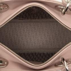 Pre Owned Dior Pink Medium Lambskin Cannage Lady Dior