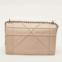 Pre Owned Dior Diorama Medium Pink Leather Shoulder Bag