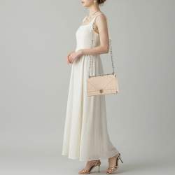 Pre Owned Dior Diorama Medium Pink Leather Shoulder Bag