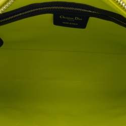 مملوكة مسبقًا حقيبة ليدي ديور كاناج جلد خروف كبير ثلاثي الألوان زهري ديور