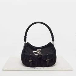 Pre Owned حقيبة هوبو ديور لوفلي نايلون ديوريسيمو سوداء