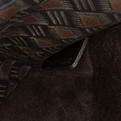 Pre Owned Dior Black Medium Embossed Calfskin Studded JAdior Chain Flap