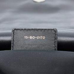 Pre Owned Dior Black Medium Lambskin Cannage Gaufre Delices Flap