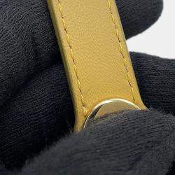 Pre Owned حقيبة يد ديور ليدي ديور 2 وسيلة زيتوني جلد لامبسكين صغيرة