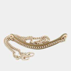 Pre Owned حقيبة يد ديور ليدي ديور 2 وسيلة زيتوني جلد لامبسكين صغيرة