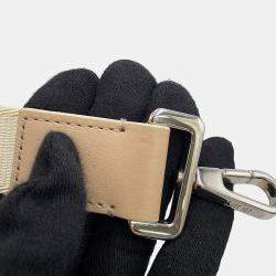 Pre Owned Dior Sahara 2-Way Bucket Bag Beige Raffia Leather Rubber