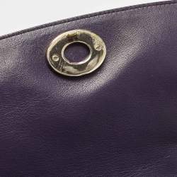 Pre Owned حقيبة ديور بي ديور صغيرة جلد رمادي مع مقبض علوي ومشبك