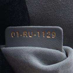 Pre Owned Dior Lady Dior Mini Velvet Top Handle Bag