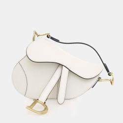 Pre Owned حقيبة جلد عجل ميني سرج ديور