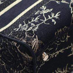 مملوكة مسبقًا Dior Lady D-Lite Medium Embroidered Canvas Top Handle Bag