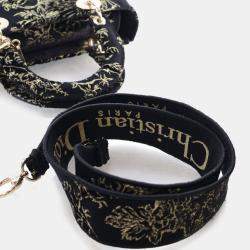 مملوكة مسبقًا Dior Lady D-Lite Medium Embroidered Canvas Top Handle Bag