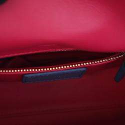 Pre Owned Dior Lady Dior Mini Lambskin Leather Top Handle Bag