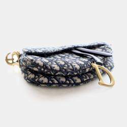 Pre Owned حقيبة كتف ديور سرج قماش ديوري متوسط بنمط مائل