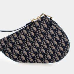 Pre Owned حقيبة كتف ديور سرج قماش ديوري متوسط بنمط مائل