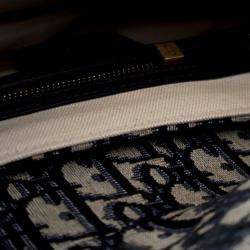 Pre Owned حقيبة كتف ديور سرج قماش ديوري متوسط بنمط مائل