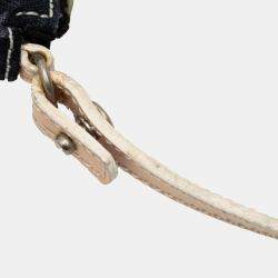 Pre Owned Dior Blue Mini Canvas Camouflage Saddle Pochette