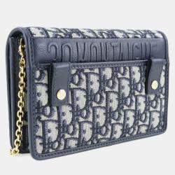 مملوكة مسبقًا Dior Blue Oblique 30 Montaigne 2 in 1 Pouch