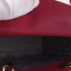 Pre Owned حقيبة ديور ليدي ديور كاناج جلد زهري صغيرة الحجم