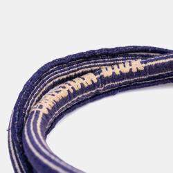 مملوكة مسبقًا Dior Blue Large Canvas Striped Book Tote