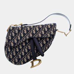 مملوكة مسبقًا حقيبة سرج قم اش أوبليك أزرق ديور