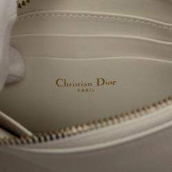 مملوكة مسبقًا Dior White Goatskin Saddle Rodeo Pouch