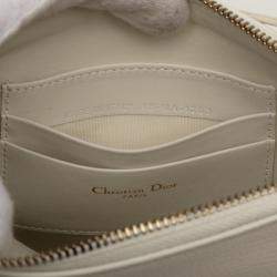 مملوكة مسبقًا Dior White Goatskin Saddle Rodeo Pouch