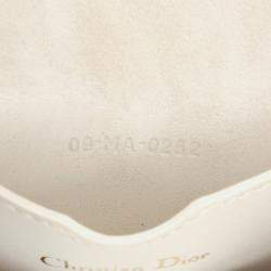 مملوكة مسبقًا Dior White Medium Leather Bobby Crossbody