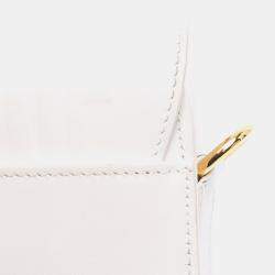 مملوكة مسبقًا Dior White Medium Leather Bobby Crossbody