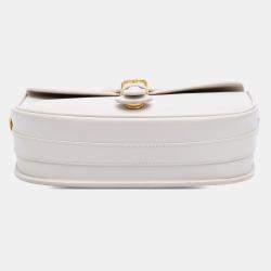 مملوكة مسبقًا Dior White Medium Leather Bobby Crossbody