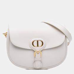 مملوكة مسبقًا Dior White Medium Leather Bobby Crossbody