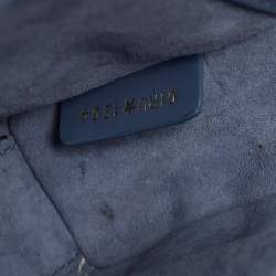 مملوكة مسبقًا Dior Lady D-Joy Medium Blue Tweed and Leather Tote