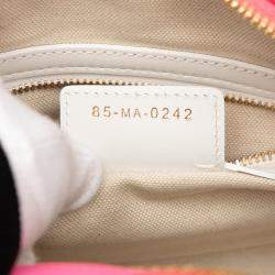 مملوكة مسبقًا Dior Pink Small Leather Dior Vibe Zip Bowling Bag