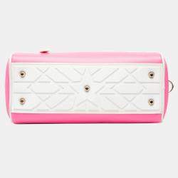 مملوكة مسبقًا Dior Pink Small Leather Dior Vibe Zip Bowling Bag