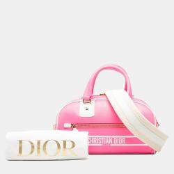 مملوكة مسبقًا Dior Pink Small Leather Dior Vibe Zip Bowling Bag