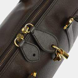 مملوكة مسبقًا حقيبة يد كريستيان ديور جلد بني دفيل