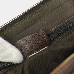 مملوكة مسبقًا حقيبة يد كريستيان ديور جلد بني دفيل