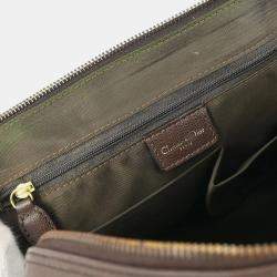 مملوكة مسبقًا حقيبة يد كريستيان ديور جلد بني دفيل