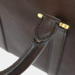 مملوكة مسبقًا حقيبة يد كريستيان ديور جلد بني  دفيل